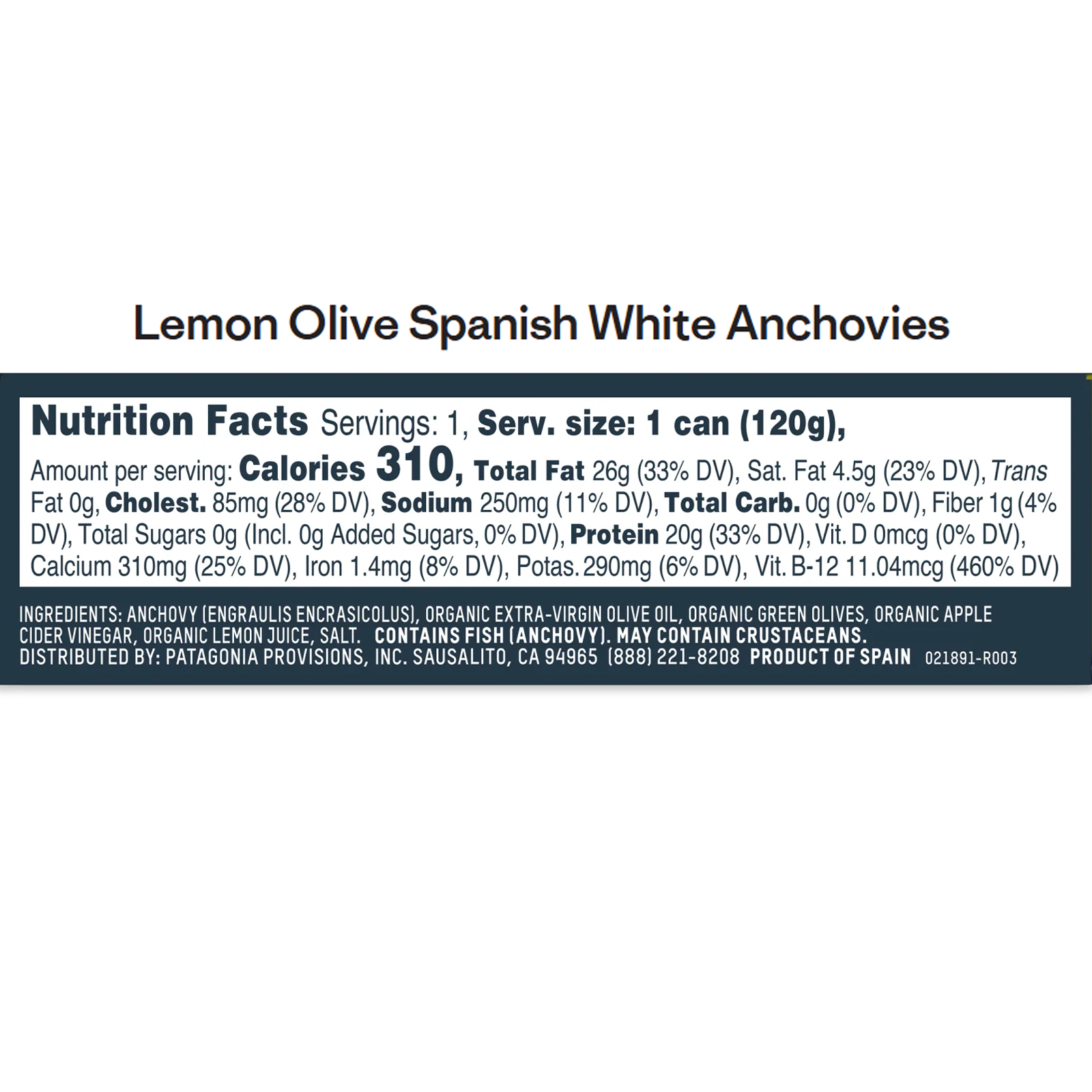 White Anchovies alternate view