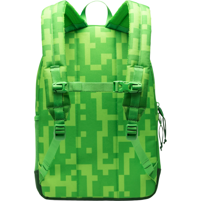 Minecraft Heritage Youth Backpack, Herschel Minecraft Heritage Youth Backpack in Creeper shoulder straps
