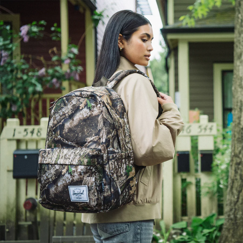 Realtree Classic XL Backpack, Herschel Realtree Classic XL Backpack in Realtree APX Camo on model