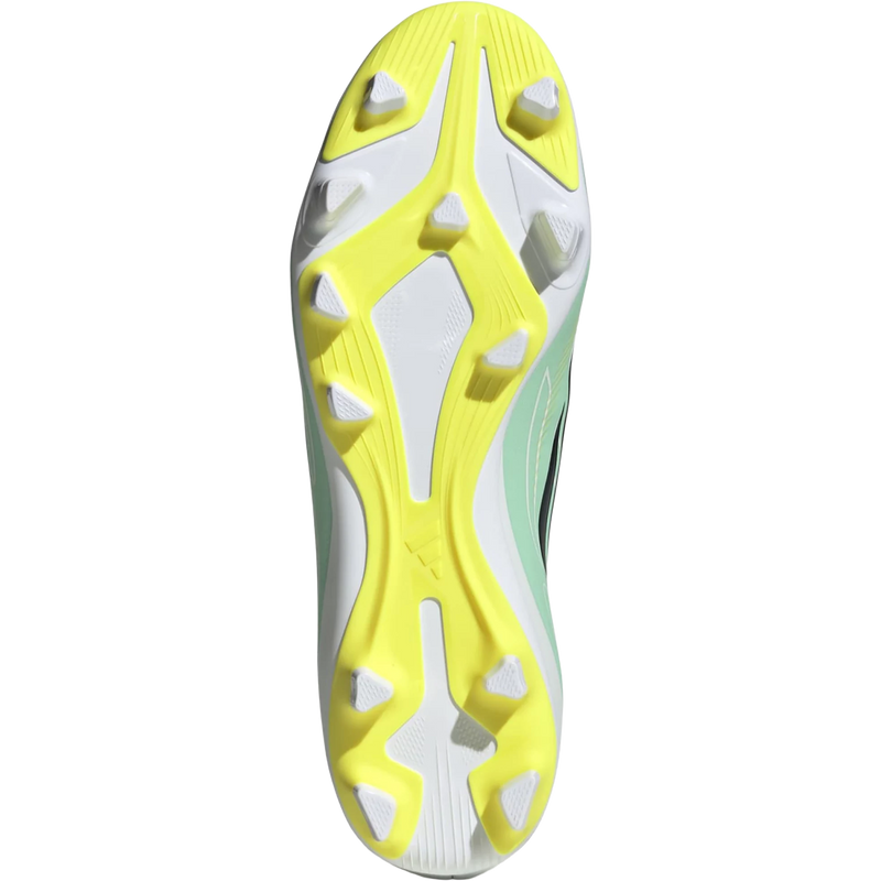 F50 Hyperfast Club FG/MG, Adidas F50 Hyperfast Club FG/MG in Pulse Mint/Night Navy/Solar Lemon bottom