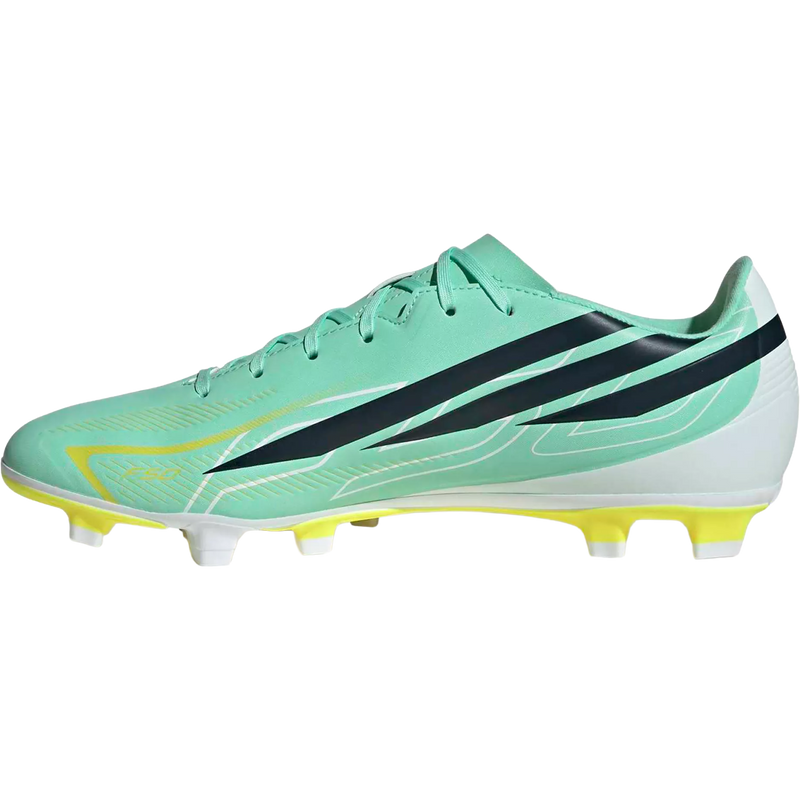 F50 Hyperfast Club FG/MG, Adidas F50 Hyperfast Club FG/MG in Pulse Mint/Night Navy/Solar Lemon inside profile
