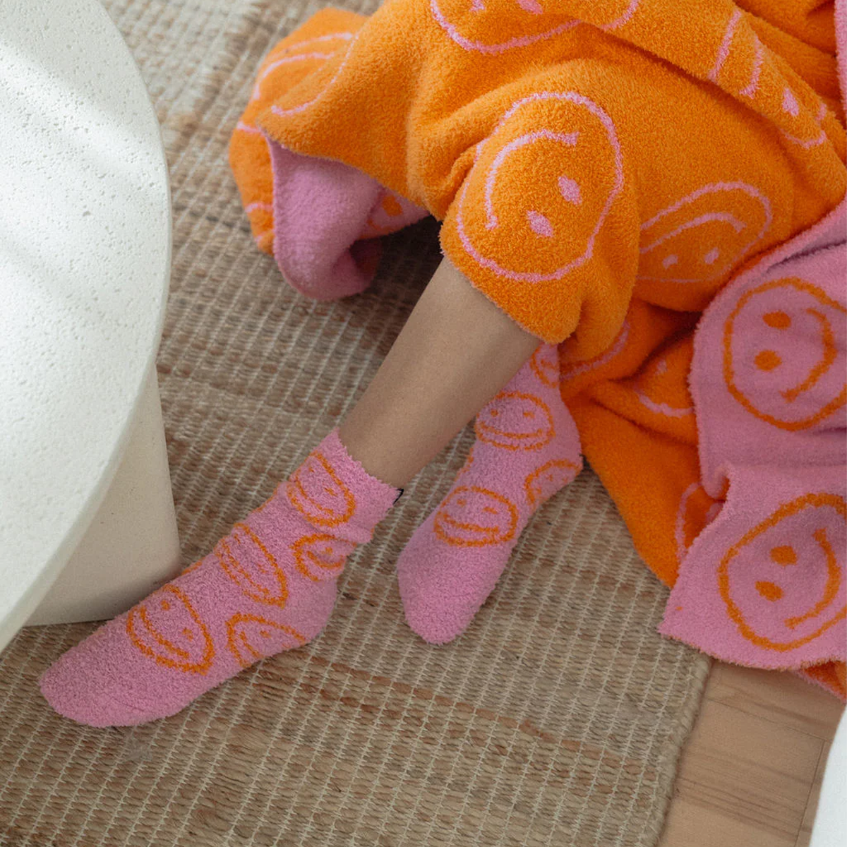 Smiley Local Beach Cozy Socks alternate view