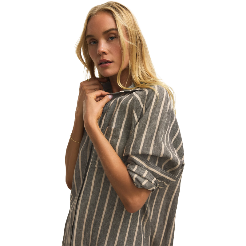 Women's The Perfect Linen Top, Z Supply Women's The Perfect Linen Top 3/4 Front