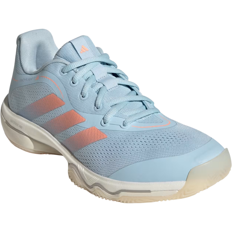 Women's Crazyflight 7, Women's Crazyflight 7 in Clear Sky Frozen Turbo Off White front lateral view