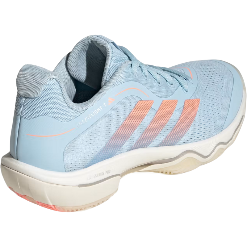 Women's Crazyflight 7, Women's Crazyflight 7 in Clear Sky Frozen Turbo Off White back lateral view