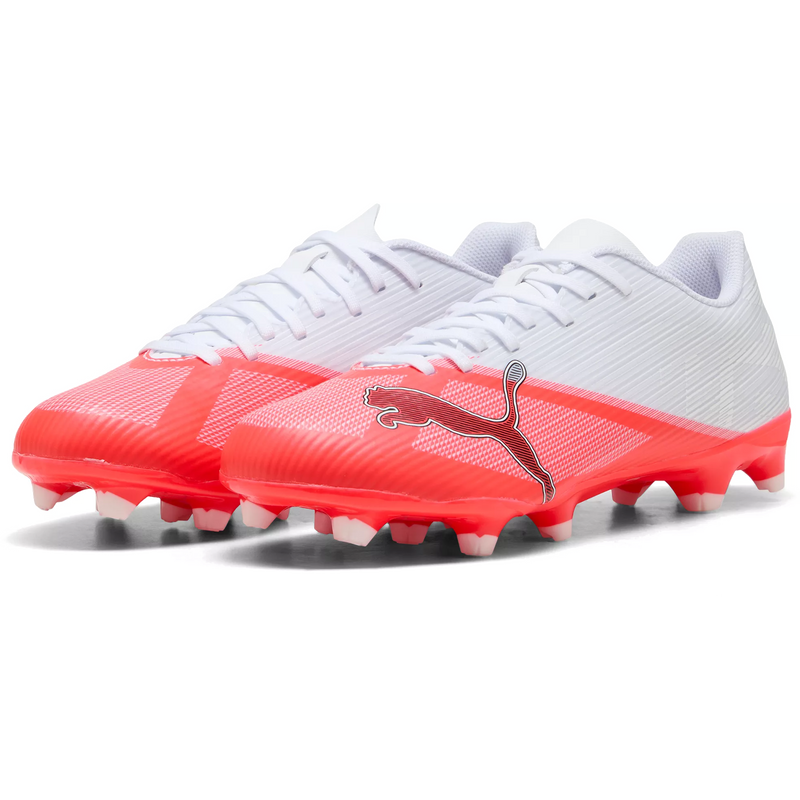 Youth Ultra 7 Play FG/AG, Puma Youth Ultra 7 Play FG/AG in 01-Ultra Red/Puma Black/Puma White pair front left
