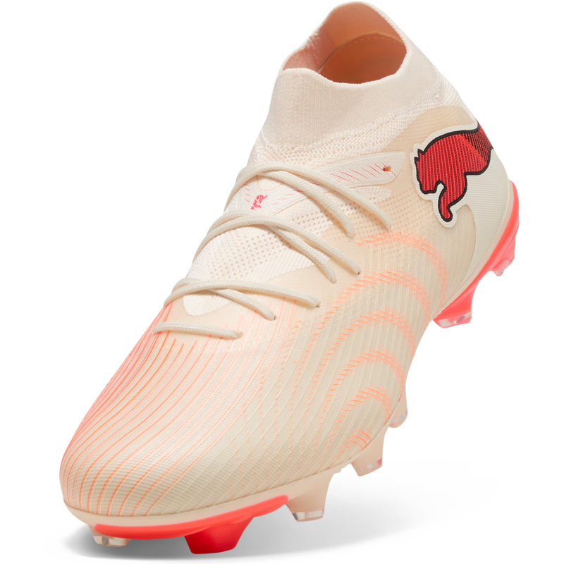 Future 9 Match FG/AG, Puma Future 9 Match FG/AG in 01-Sugard Almond/White/Ultra Red/Black top front left