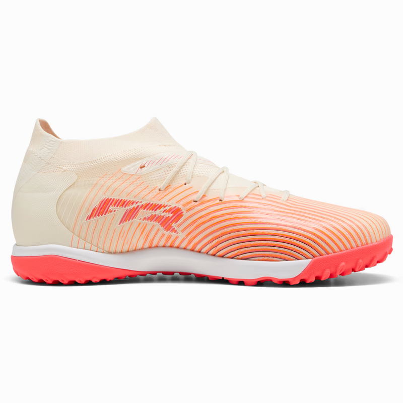 Future 9 Match TT, Puma Future 9 Match TT in 01-Sugared Almond/White/Ultra Red/Black inside profile of left shoe