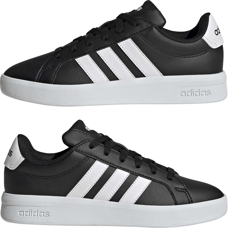 Youth Grand Court 3.0, Adidas Youth Grand Court 3.0 in Black White side by side lateral view