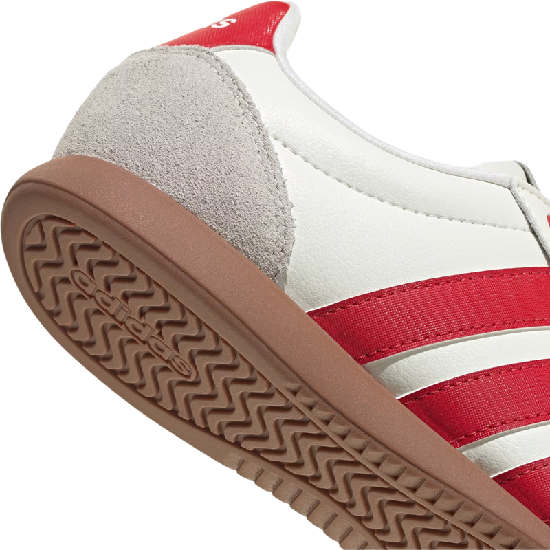 Women's Barreda Lo, Adidas Women's Barreda Lo in Off White Collegiate Red  bottom detail