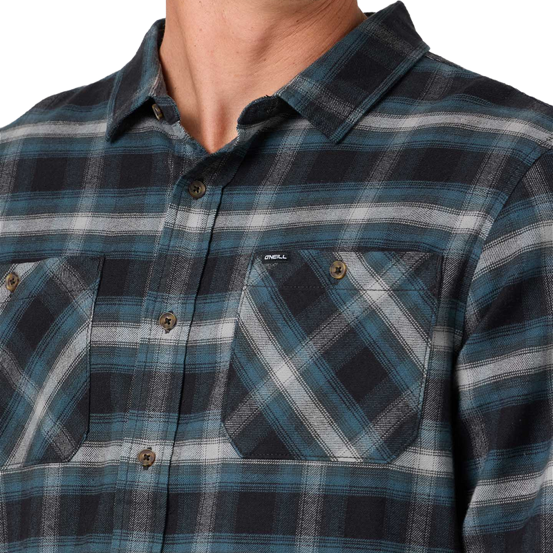 Men's Coastline Flannel, O'Neill Men's Coastline Flannel Chest pockets