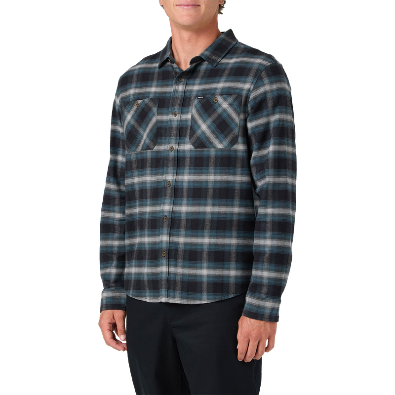 Men's Coastline Flannel, O'Neill Men's Coastline Flannel 3/4 Front