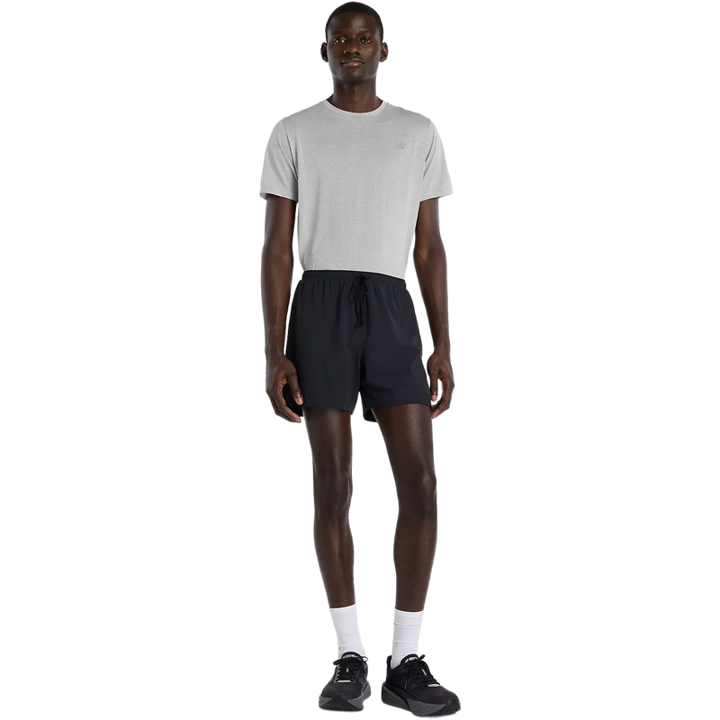 Men's RC Essentials Short 5", New Balance Men's RC Essentials Short 5" in BK Black front