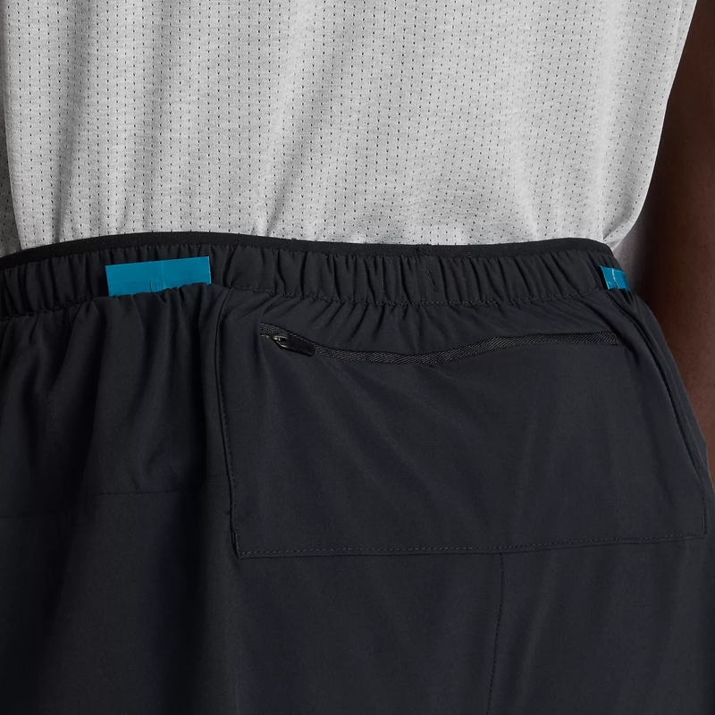 Men's RC Essentials Short 5", New Balance Men's RC Essentials Short 5" in BK Black back pocket
