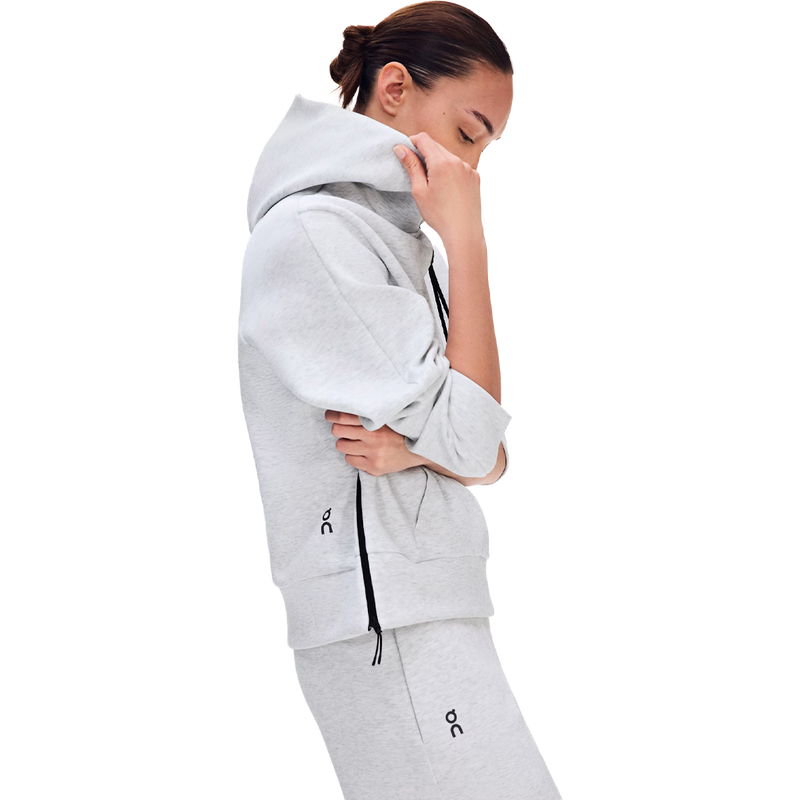 Women's Focus Tech Hoodie, On Women's Focus Tech Hoodie  in Crater side view