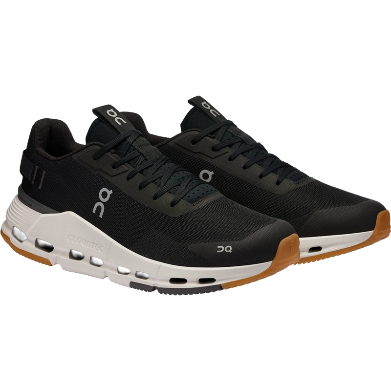 Men's Cloudnova Form 2, On Cloudnova Form 2 in Black Ivory side by side angled view