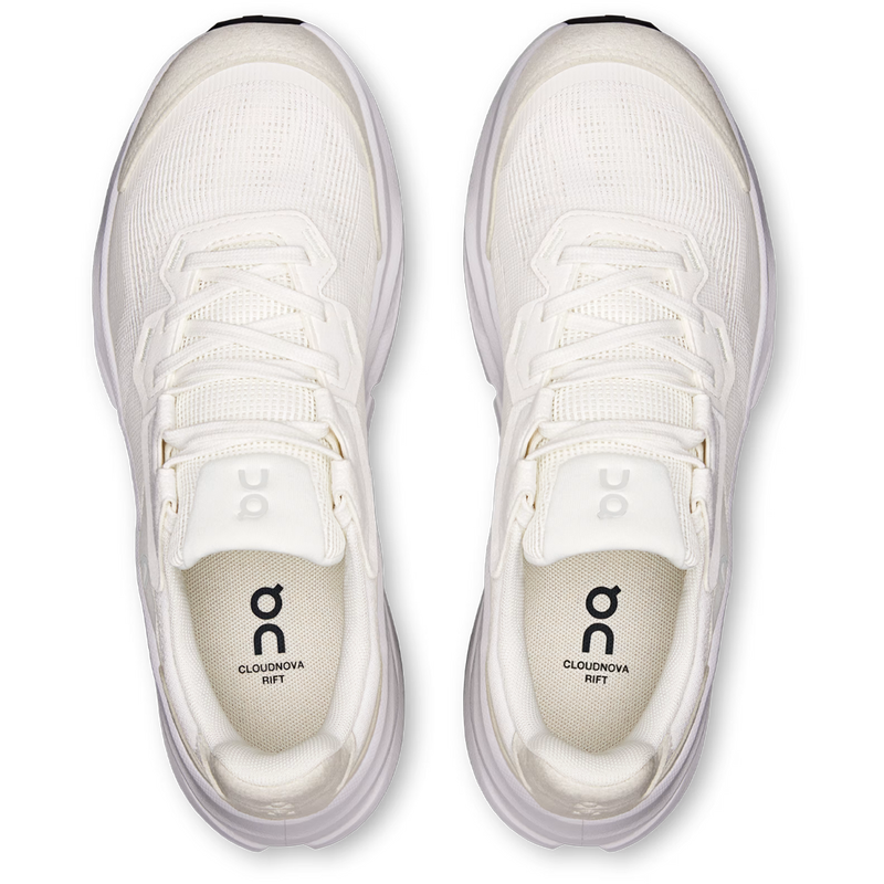 Women's Cloudnova Rift, On Women's Cloudnova Rift in White Ice top view