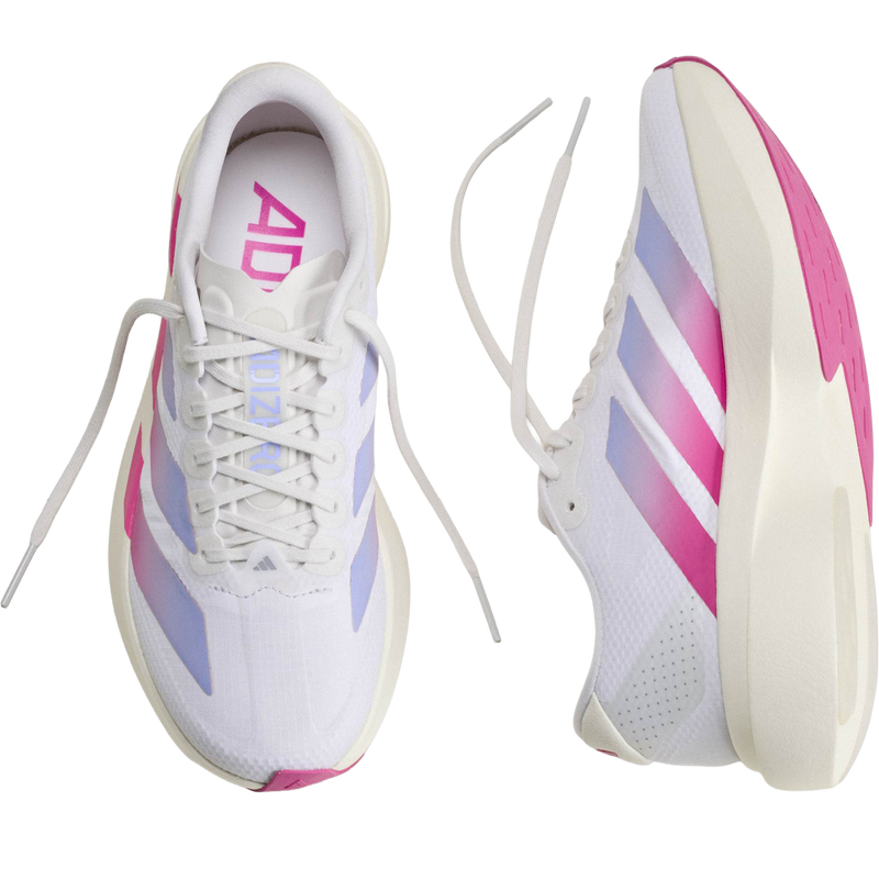 Women's Adizero Evo Woven, Adidas Women's Adizero Evo Woven top and side