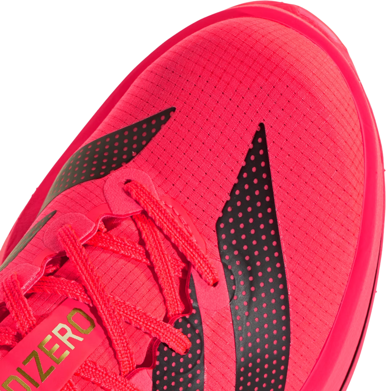 Women's Adizero Adios Pro 5, Adidas Women's Adizero Adios Pro 5 in Solar Turbo/Core Black toe