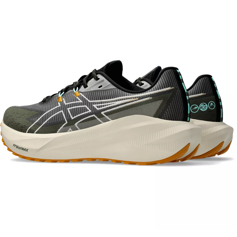 Men's BlazeBlast, Asics Men's BlazeBlast in 001-Black/Sandstorm pair left