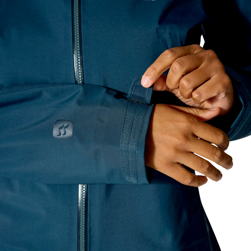 Rab Women's Kangri GTX Jacket cuff hook and loop