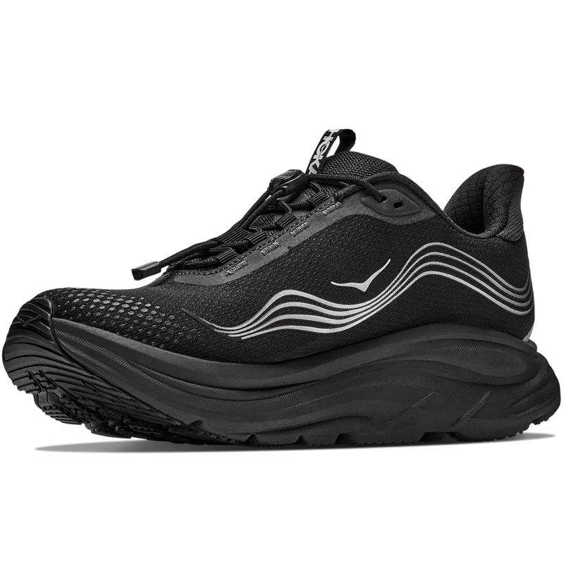 Men's Clifton 11 GTX, Hoka Clifton 11 GTX in BBLC-Black/Black inside profile