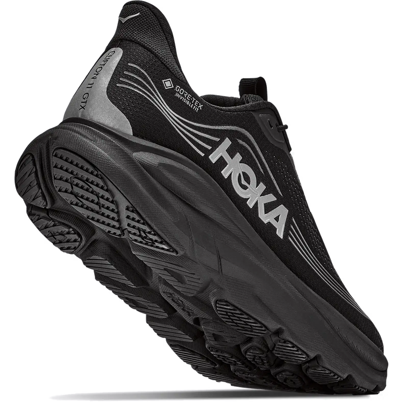 Men's Clifton 11 GTX, Hoka Clifton 11 GTX in BBLC-Black/Black right bottom