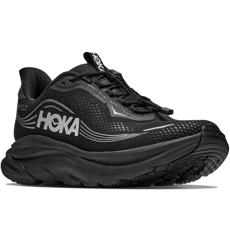 Men's Clifton 11 GTX, Hoka Clifton 11 GTX in BBLC-Black/Black right front