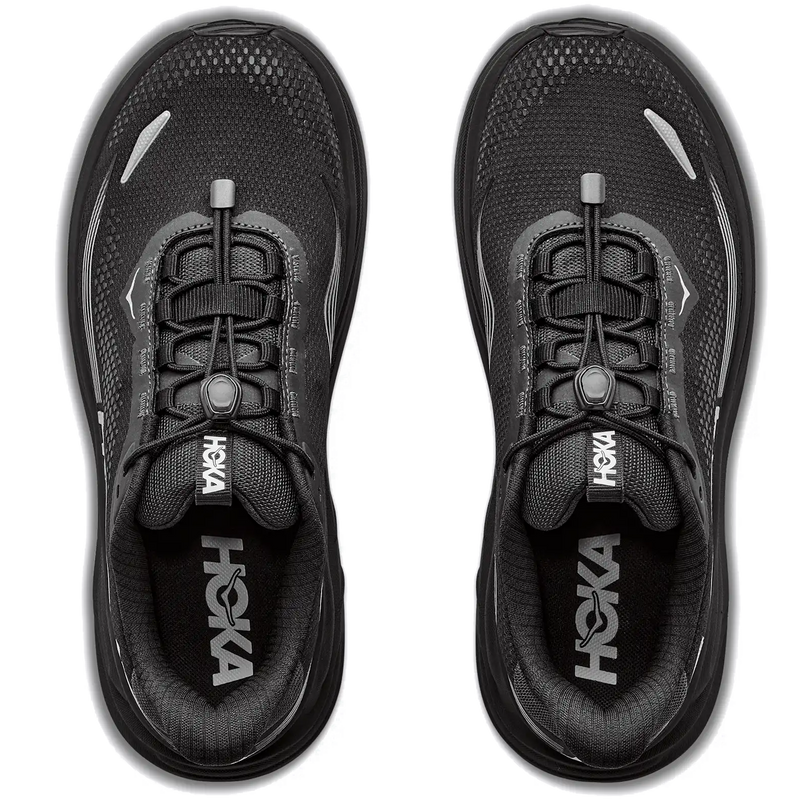 Women's Clifton 11 GTX, Hoka Women's Clifton 11 GTX in BBLC-Black/Black pair top