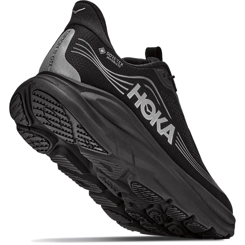 Women's Clifton 11 GTX, Hoka Women's Clifton 11 GTX in BBLC-Black/Black right bottom