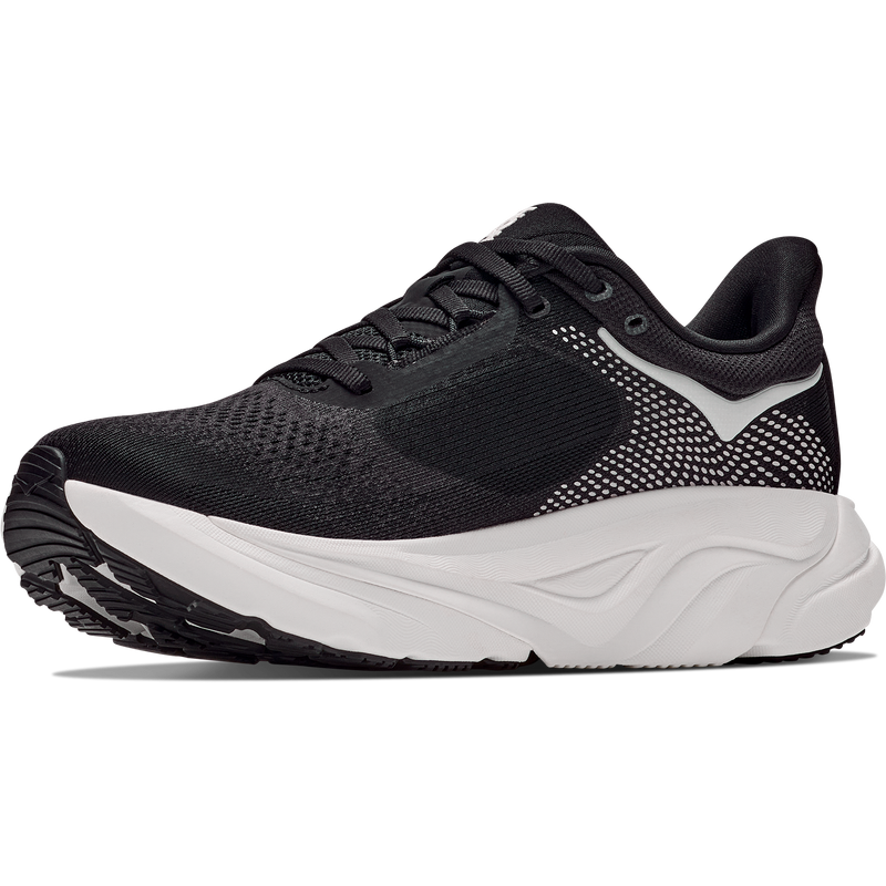 Hoka Women's Arahi 9 in BWHT Black/White inside 