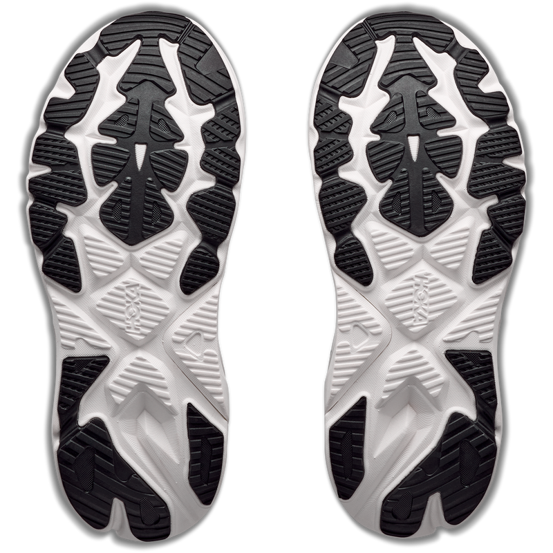 Hoka Women's Arahi 9 in BWHT Black/White pair bottom
