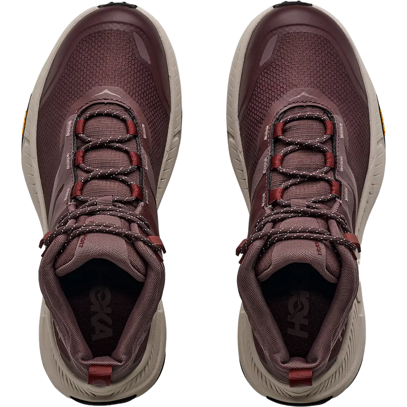 Hoka Women's Transport Hike GTX in Deep Mauve Smoky Quartz top view