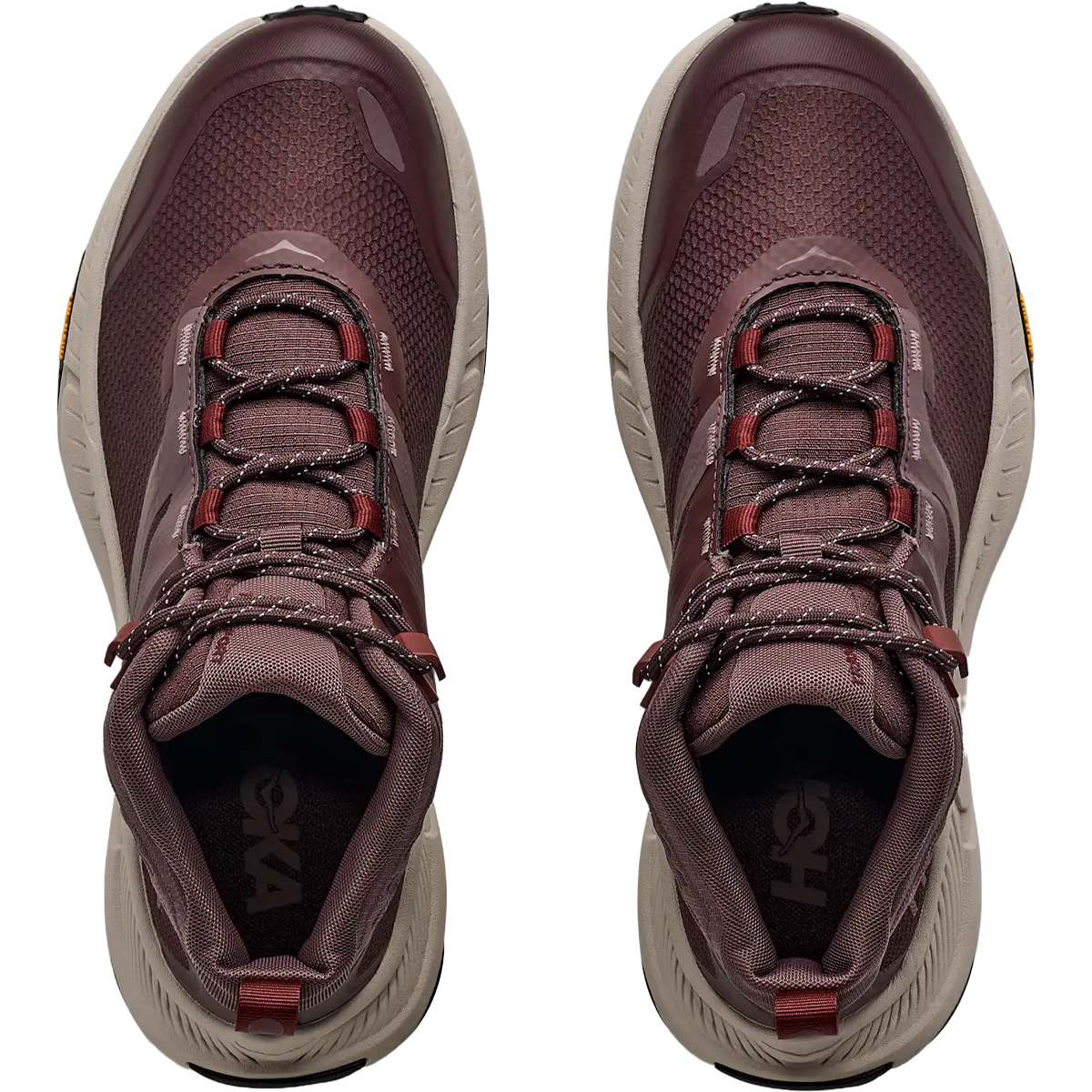 Hoka Women's Transport Hike GTX in Deep Mauve Smoky Quartz top view