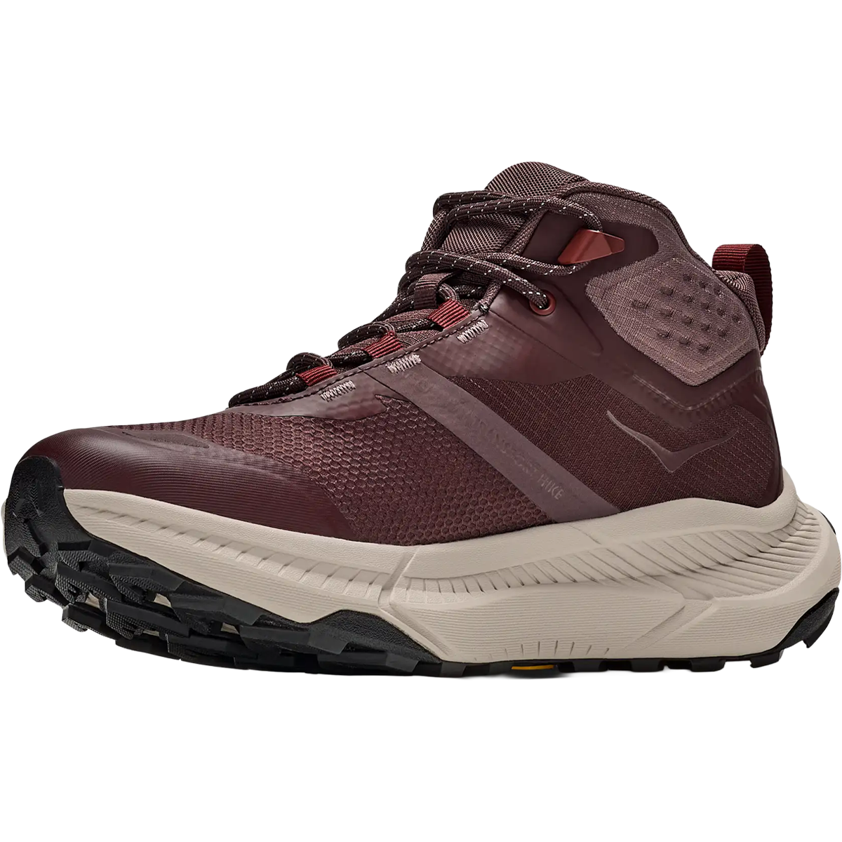 Hoka Women's Transport Hike GTX in Deep Mauve Smoky Quartz left facing