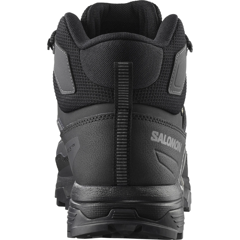 Men's X Ultra 5 Mid GTX Wide, Men's X Ultra 5 Mid GTX Wide in Black Asphalt/ Castlerock back view 