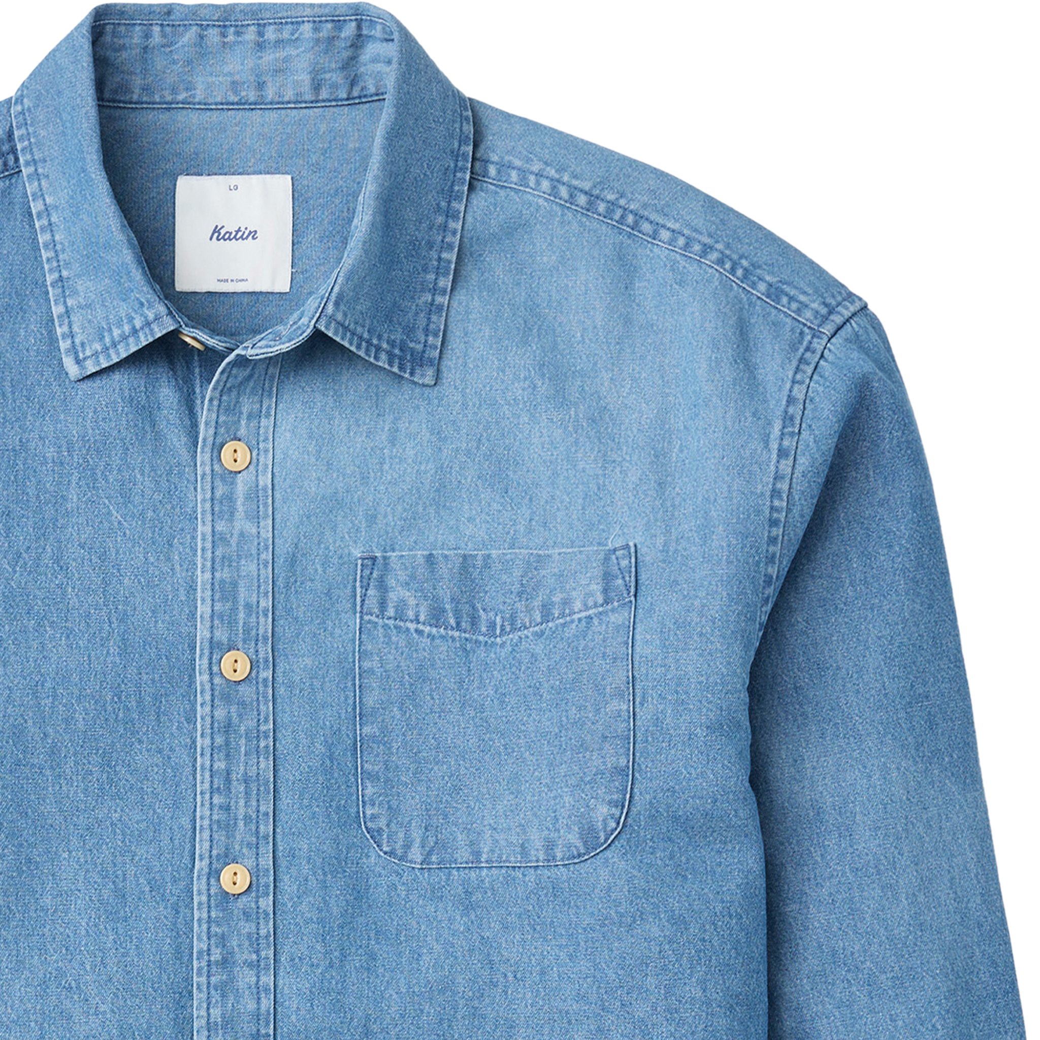 Men's Henry Denim Shirt alternate view