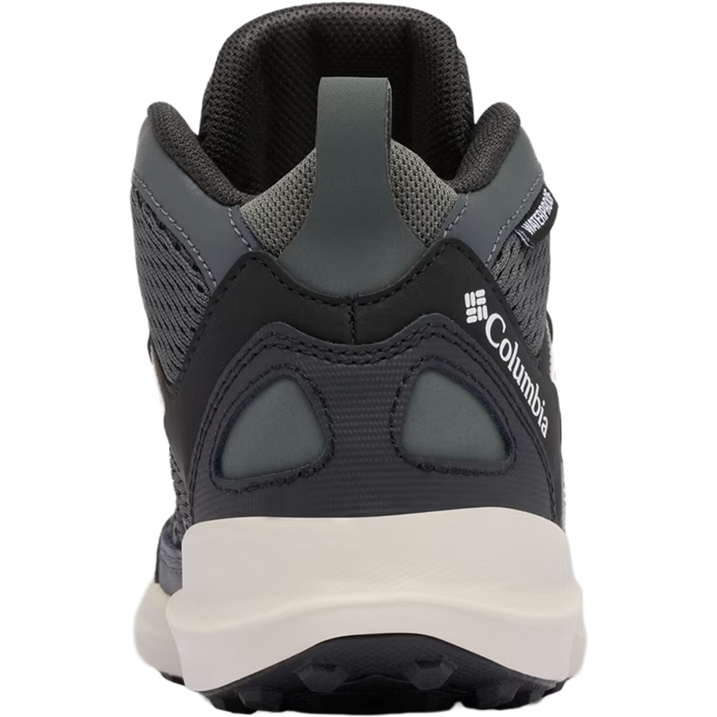 Youth Peakfreak Rush Mid Waterproof Shoe, Columbia Youth Peakfreak Rush Mid Waterproof Shoe in Black Grill back view