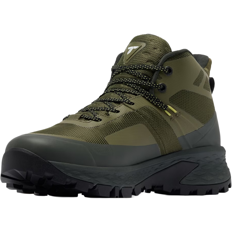 Men's Tellurix Titanium Outdry Mid, Columbia Tellurix Titanium Outdry Mid in Nori Firefly angles left facing