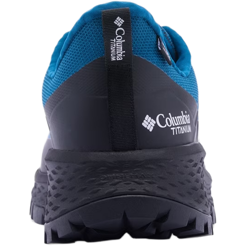 Men's Tellurix Titanium Outdry, Columbia Men's Tellurix Titanium Outdry in Phoenix Blue back view with heel detail