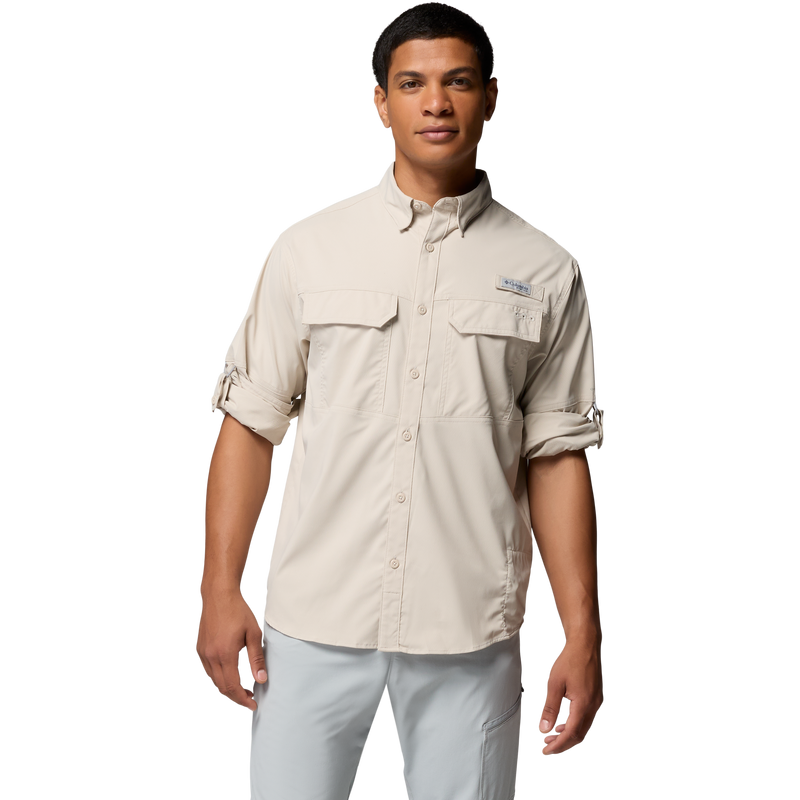Men's Skiff Guide II Long Sleeve Shirt, Columbia Men's Skiff Guide II Long Sleeve Shirt Sleeve Rolled