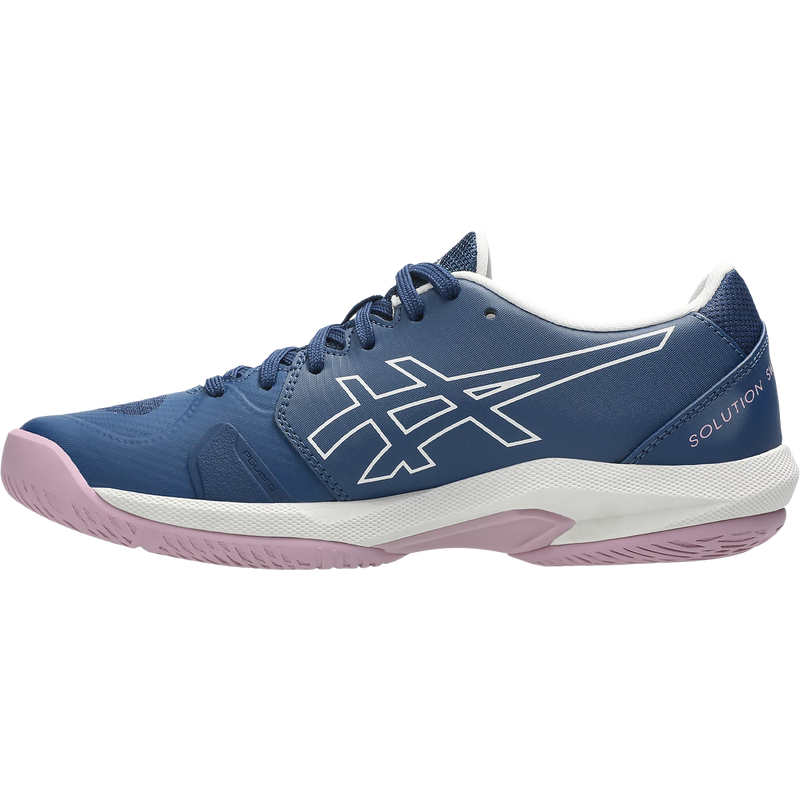 Women's SOLUTION SWIFT FF 2, Asics Women's SOLUTION SWIFT FF 2 in Independence Blue Taro Purple left facing medial view
