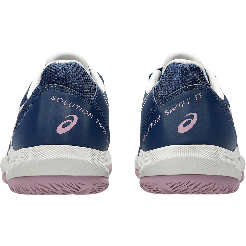 Women's SOLUTION SWIFT FF 2, Asics Women's SOLUTION SWIFT FF 2 in Independence Blue Taro Purple back view heel detail