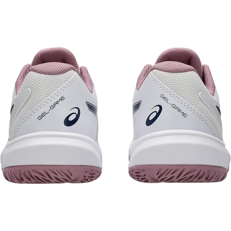 Youth GEL-GAME GS, Asics Youth GEL-GAME Grade School in White Independence Blue back view