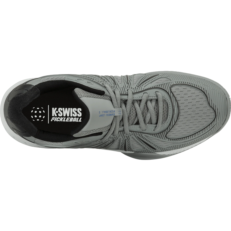Men's Express Light Pickleball 2, K-Swiss Express Light Pickleball 2 in 074-Ultimate Gray/White/Black top