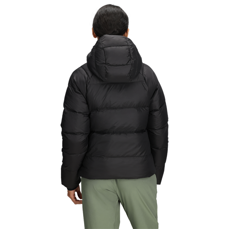 Women's Hydrenalite City Down Hooded Jacket, The North Face Women's Hydrenalite City Down Hooded Jacket back on model