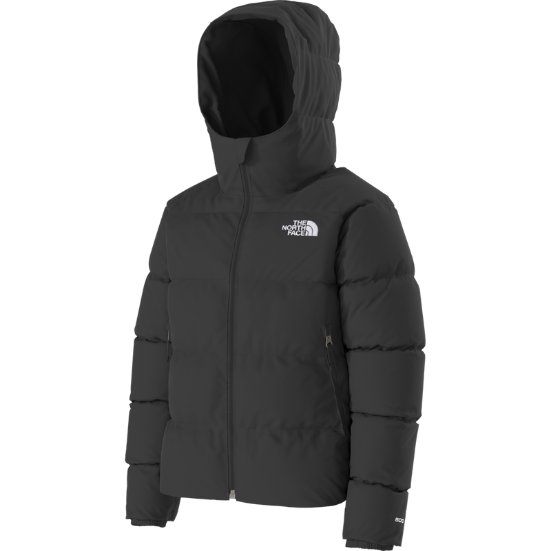 Youth Hydrenalite Down Hooded Jacket, The North Face Youth Hydrenalite Down Hooded Jacket 3/4 side