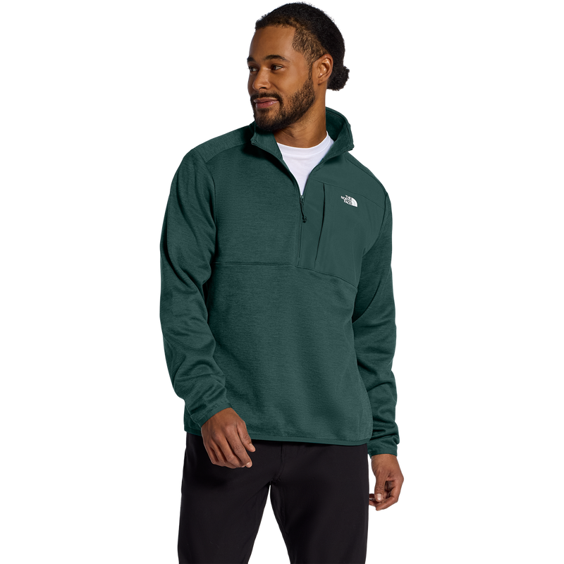 Men's TNF Performance Fleece 1/4 Zip, The North Face Men's TNF Performance Fleece front on model