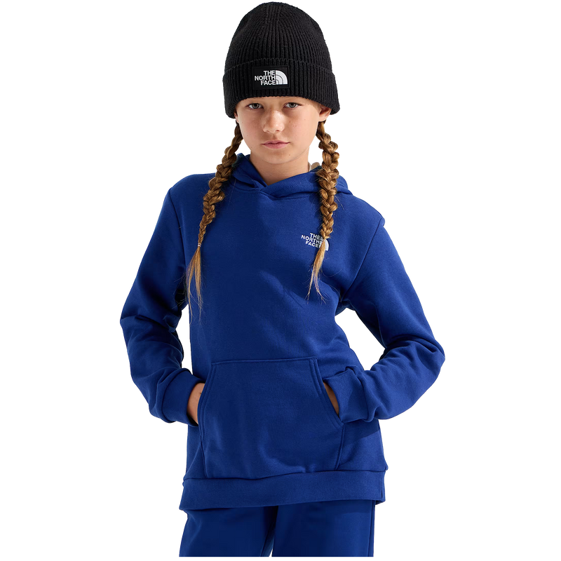 Youth Evolution Simple Dome Pullover Hoodie, The North Face Youth Evolution Simple Dome Pullover Hoodie in NLV-Bold Blue front