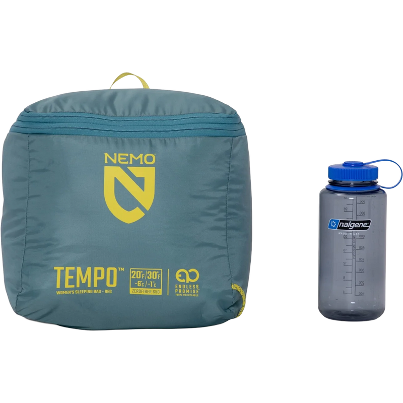 Women's Tempo 20 Endless Promise - Long, Nemo Women's Tempo 20 Endless Promise packing cube compressed